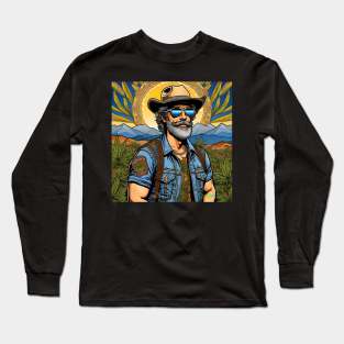 Stoner Hippie Retro Cowboy Vibes 12 Long Sleeve T-Shirt